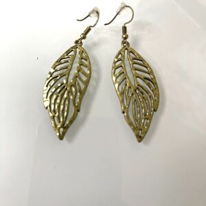 Elegant Gold Leaf Earrings